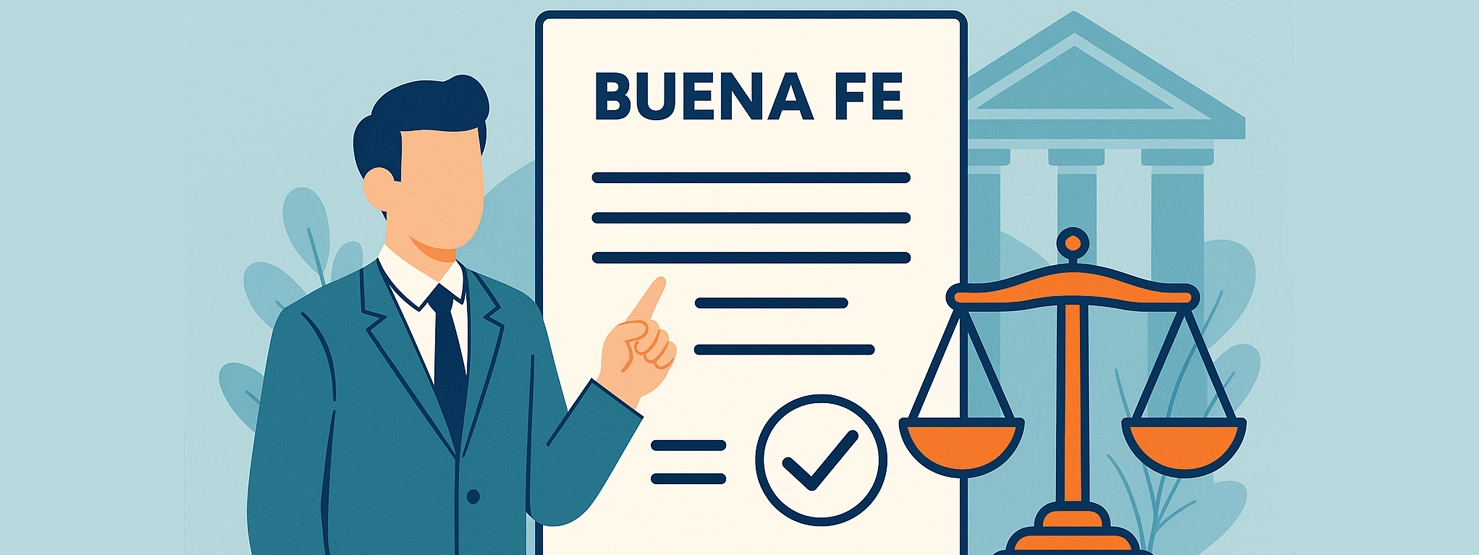 Requisitos de buena fe: qué significa y cómo demostrarla legalmente