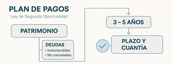 Qué es el plan de pagos en la Ley de Segunda Oportunidad y cuándo se aplica